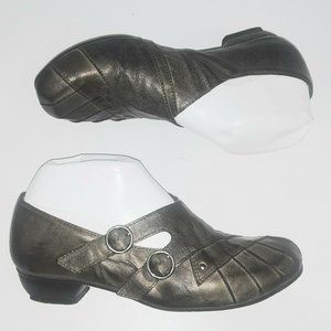 Fidji 6.5 - 7 Women's Loafer Pumps 87018 Wood Heel